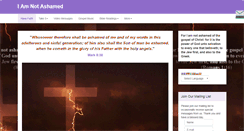 Desktop Screenshot of iamnotashamed.com